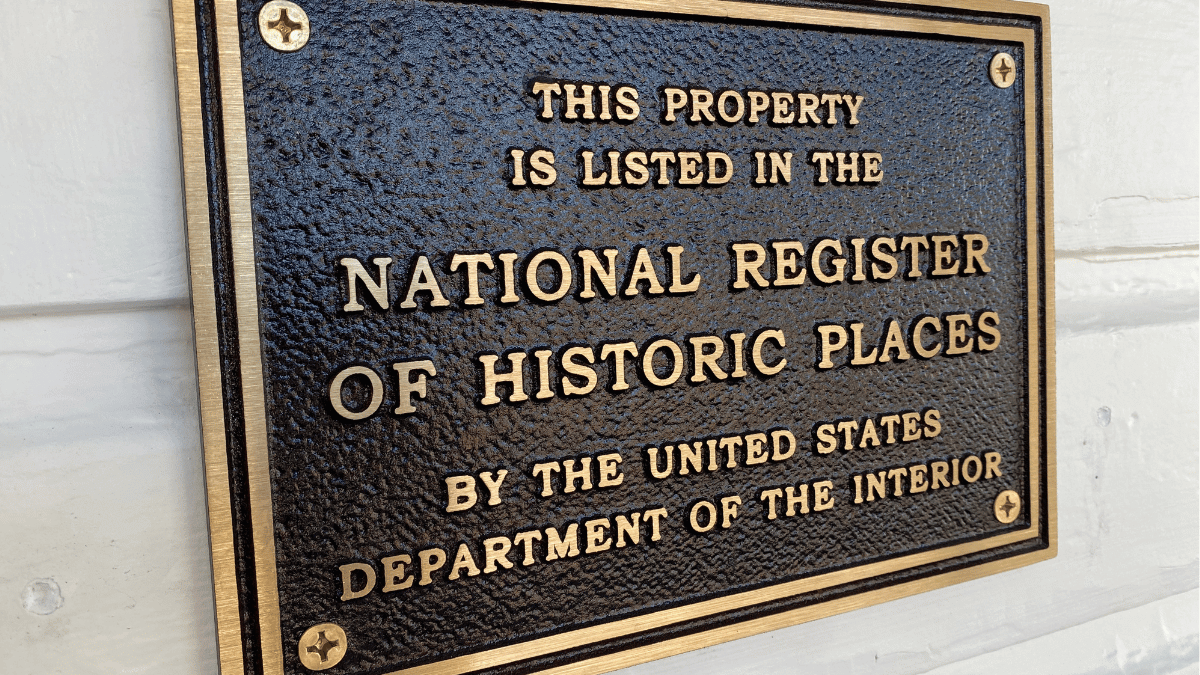 Sapp National Register Plaque